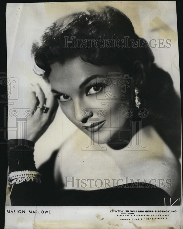 1964 Press Photo Actress Marion Marlowe in Irving Berlin musical - RSL ...