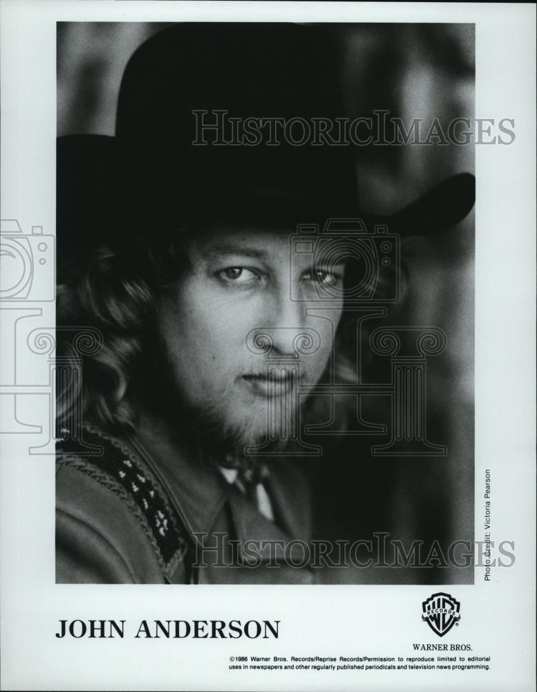 1986 Press Photo John Anderson singer - RSL47731 - Historic Images