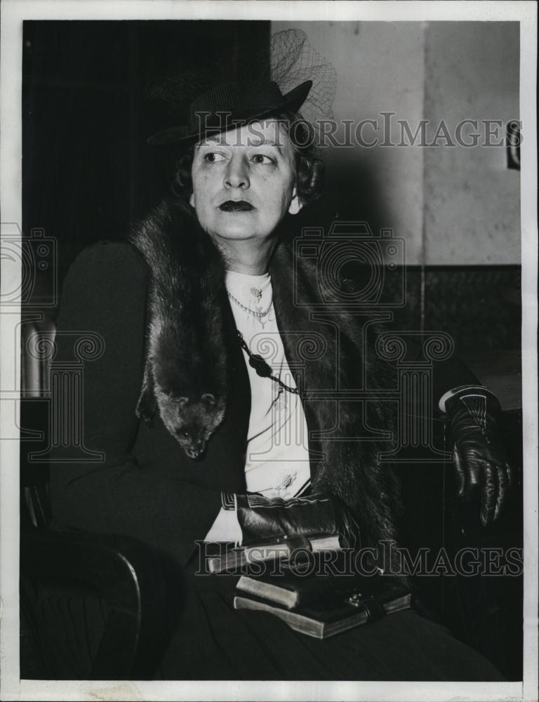 1939 Press Photo Mrs Martin Beck, Wife Of Producer, Lillian Schrein Case - Historic Images