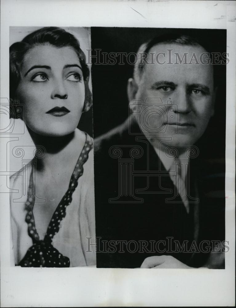 1946 Press Photo Judge Bennett Clark &amp; Wife Miss Violet Heming - RSL44979 - Historic Images