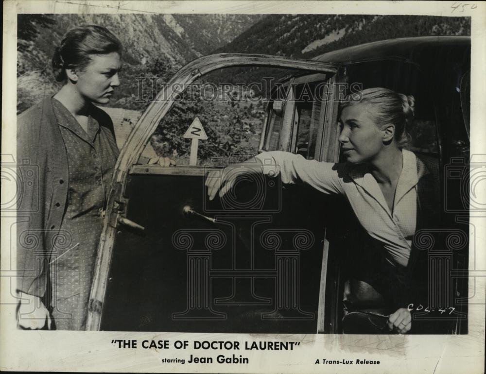 1958 Press Photo Nicole Courcel and Silvia Monfort &quot;The Case of Doctor Laurent&quot; - Historic Images