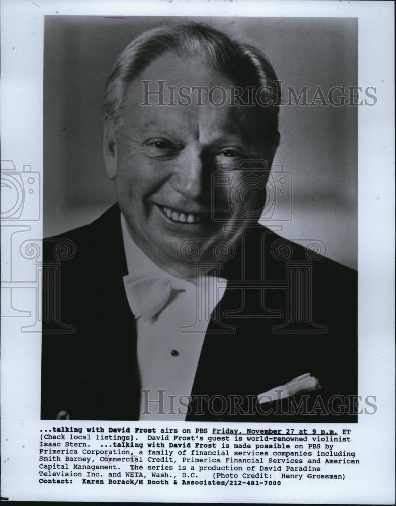 1994 Press Photo Isaac Stern World renowned and celebrated violinist - RSL80271 - Historic Images