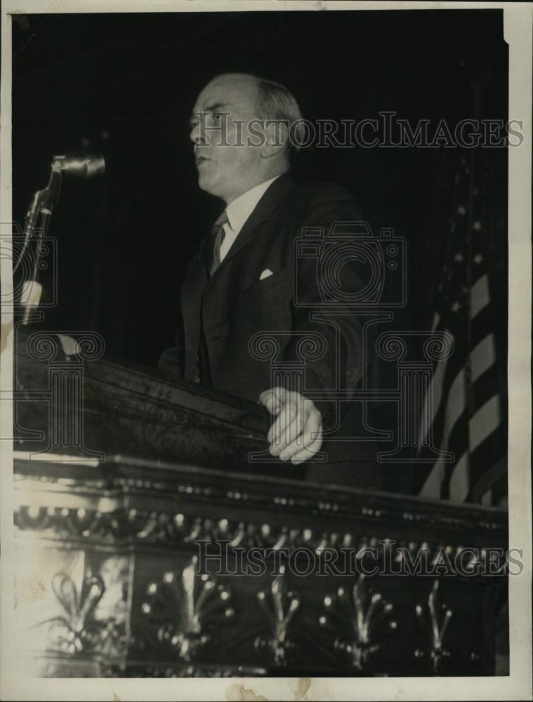 1949 Press Photo Sean McBride Irish Stateman in Boston Speaking - RSL46783 - Historic Images