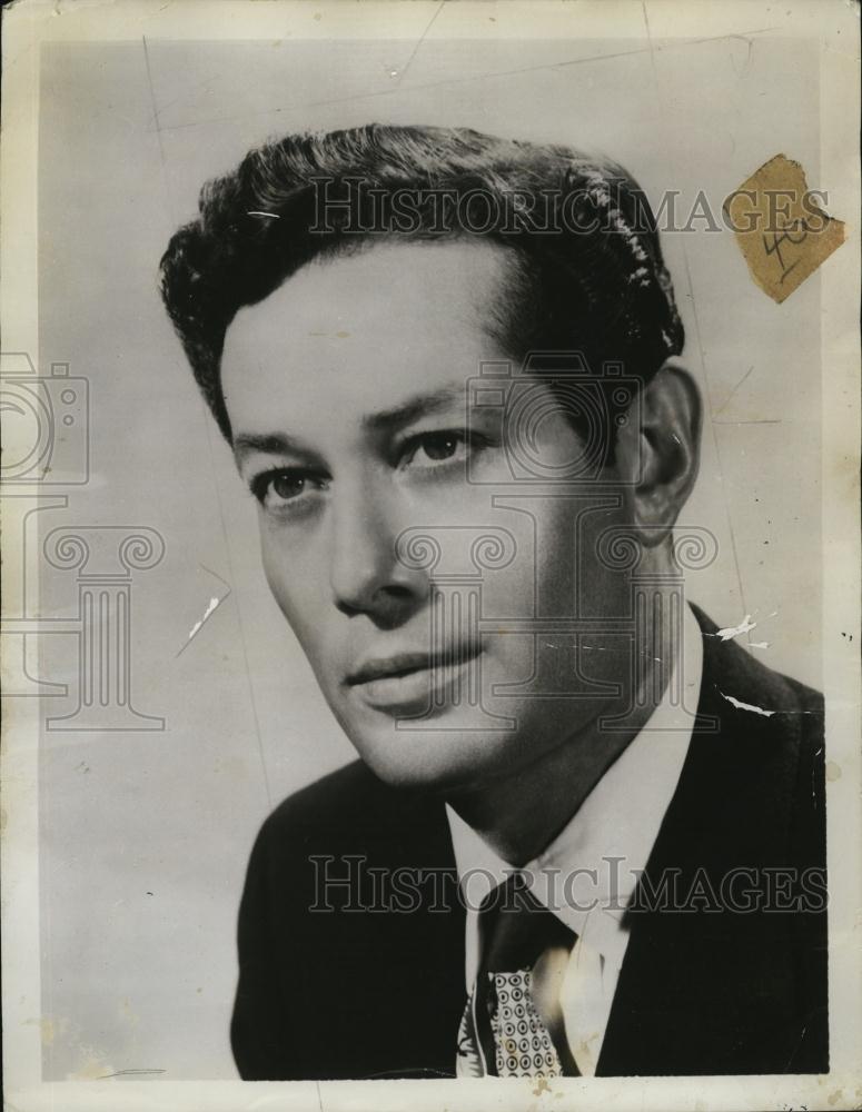 1949 Press Photo Actor Tod Andrews Stars in &quot;Summer &amp; Smoke&quot; Play - RSL47427 - Historic Images