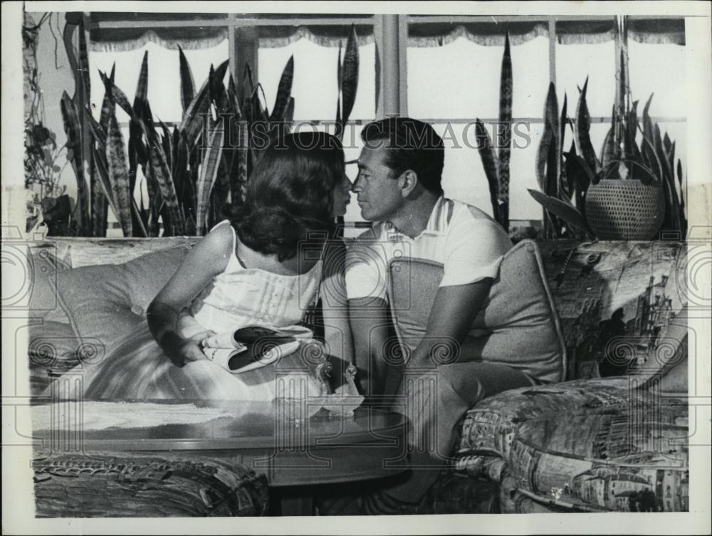 Press Photo Singer Vic Damone & Wife Pier Angeli - RSL07229 - Historic Images