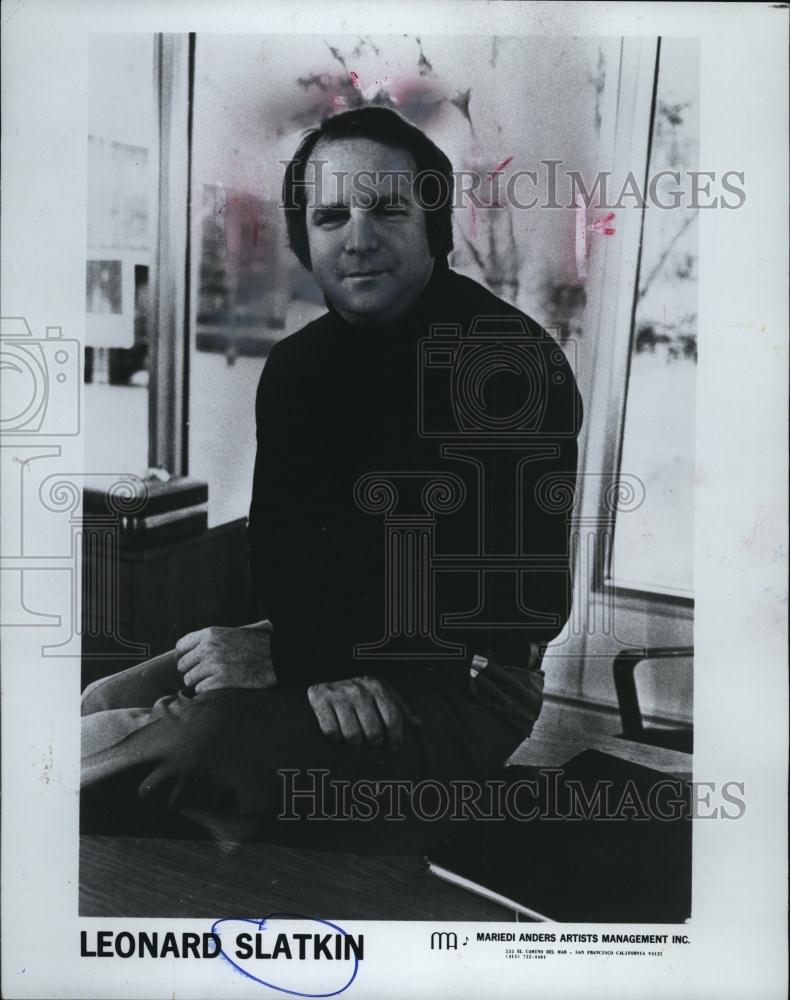 Press Photo Conductor Leonard Slatkin Portrait - RSL41199 - Historic Images