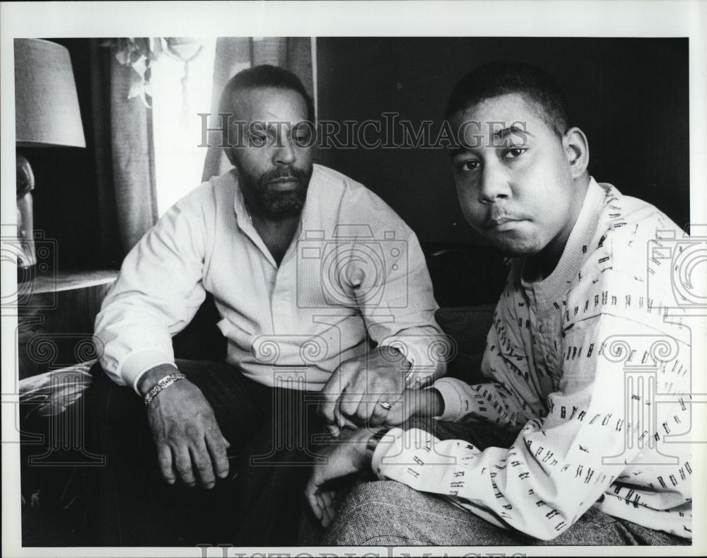 1989 Press Photo Michael DeBoise and Ronald Collins, Jr, Musician - RSL08643 - Historic Images