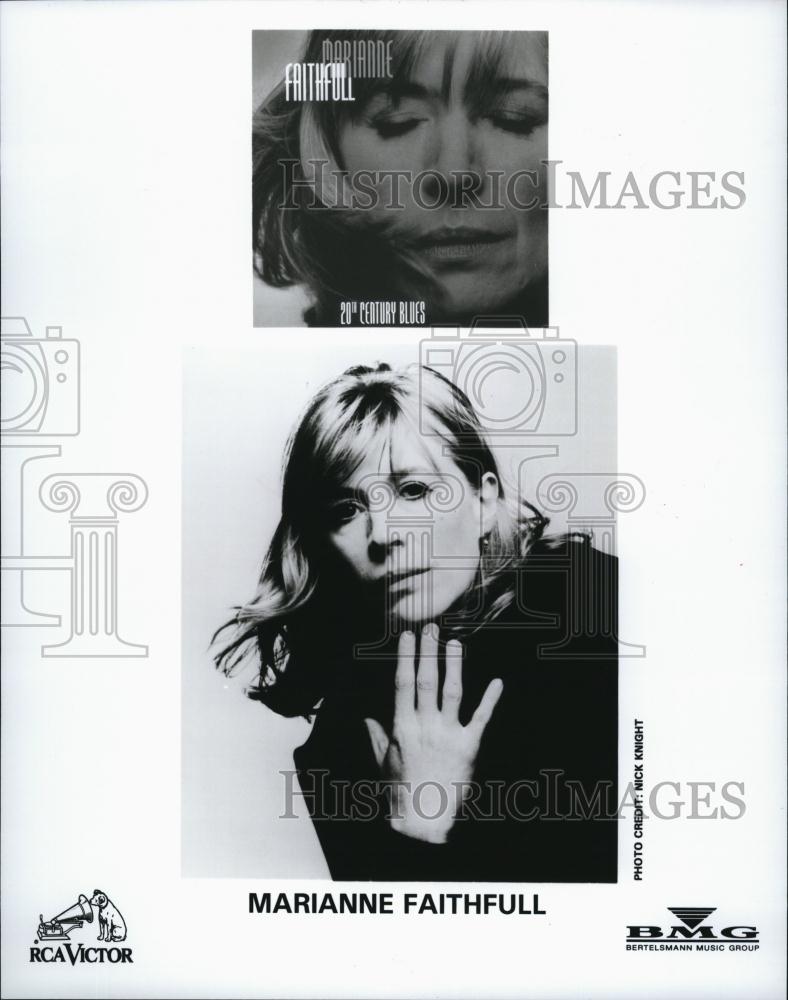 1997 Press Photo Singer Marianne Faithful on BMG music - RSL79255 - Historic Images