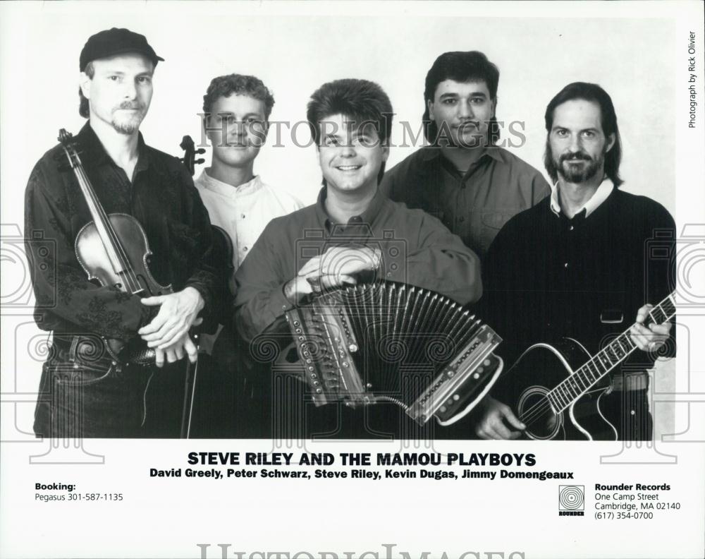 Press Photo Members Of Steve Riley &amp; The Mamou Players - RSL04707 - Historic Images