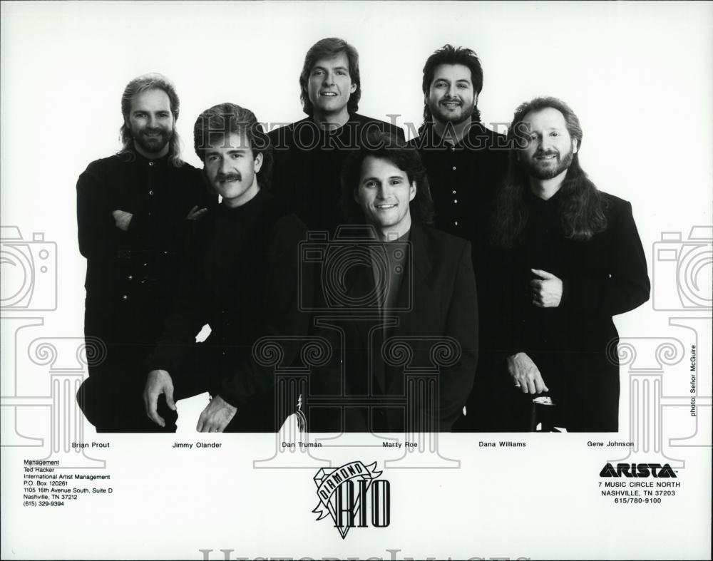 Press Photo &quot;Diamond Rio&quot;Prout,Olander,Truman,Roe,Williams,Johnson on Arista - Historic Images