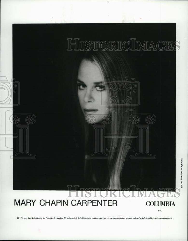 1995 Press Photo Mary Chapin Carpenter, Folk &amp; Country Music Singer, Songwriter - Historic Images