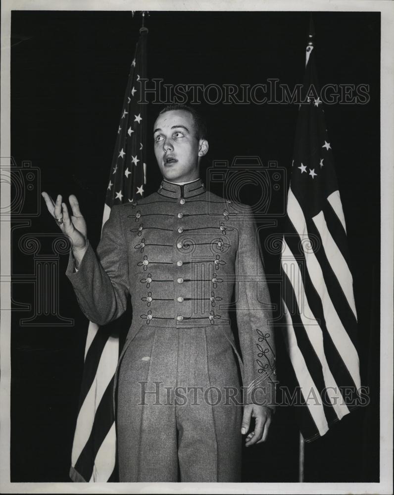 1956 Press Photo Cadet Ronald Weiss - RSL43801 - Historic Images