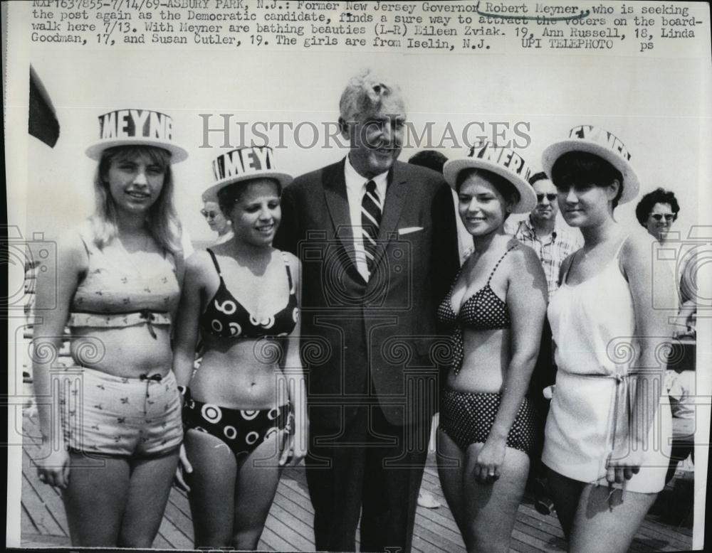1969 Press Photo Gov Robert Meyner, E Zviak, A Russell, L Goodman, S Cutler - Historic Images