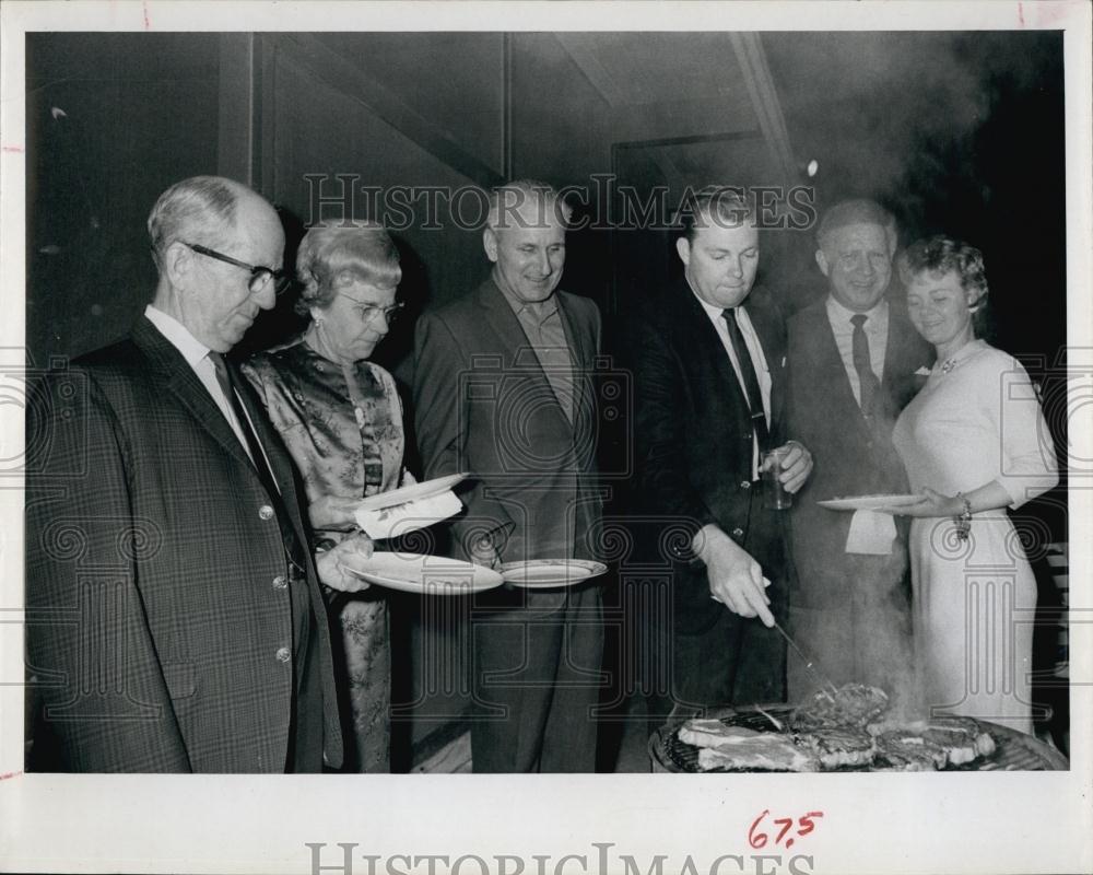 1966 Press Photo W G Aurand, Mrs Aurand, C Wehenkel, James Davis, W Betts - Historic Images