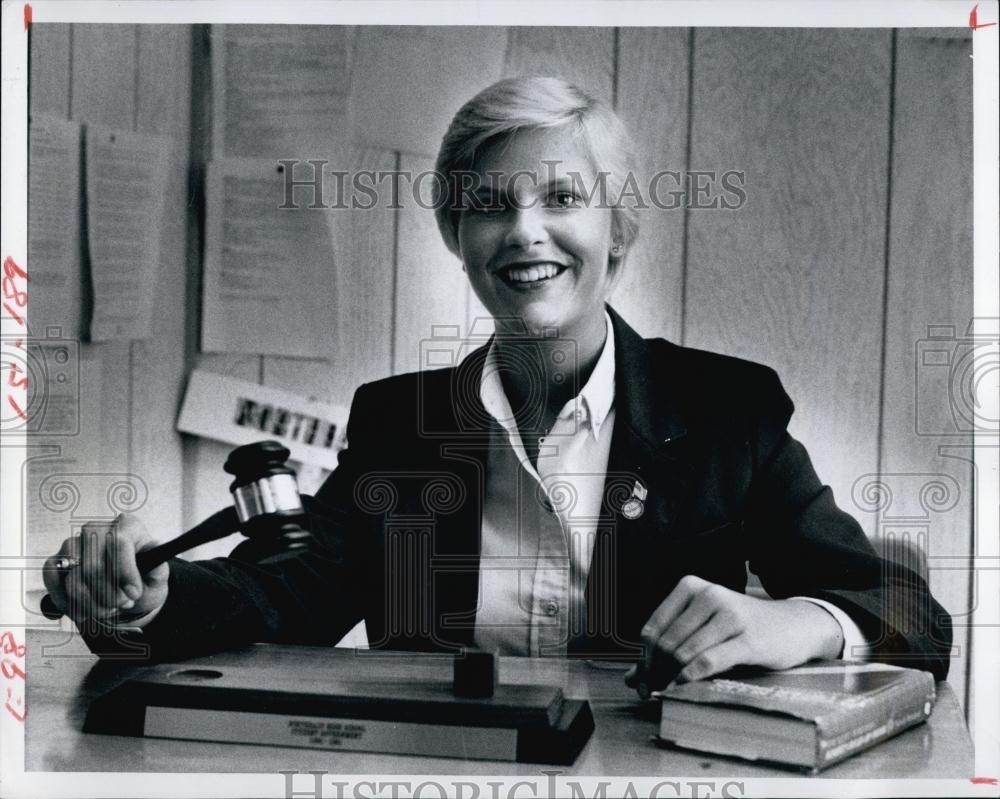 1981 Press Photo Karla Weiskopf Leader Florida Association Student Councils - Historic Images