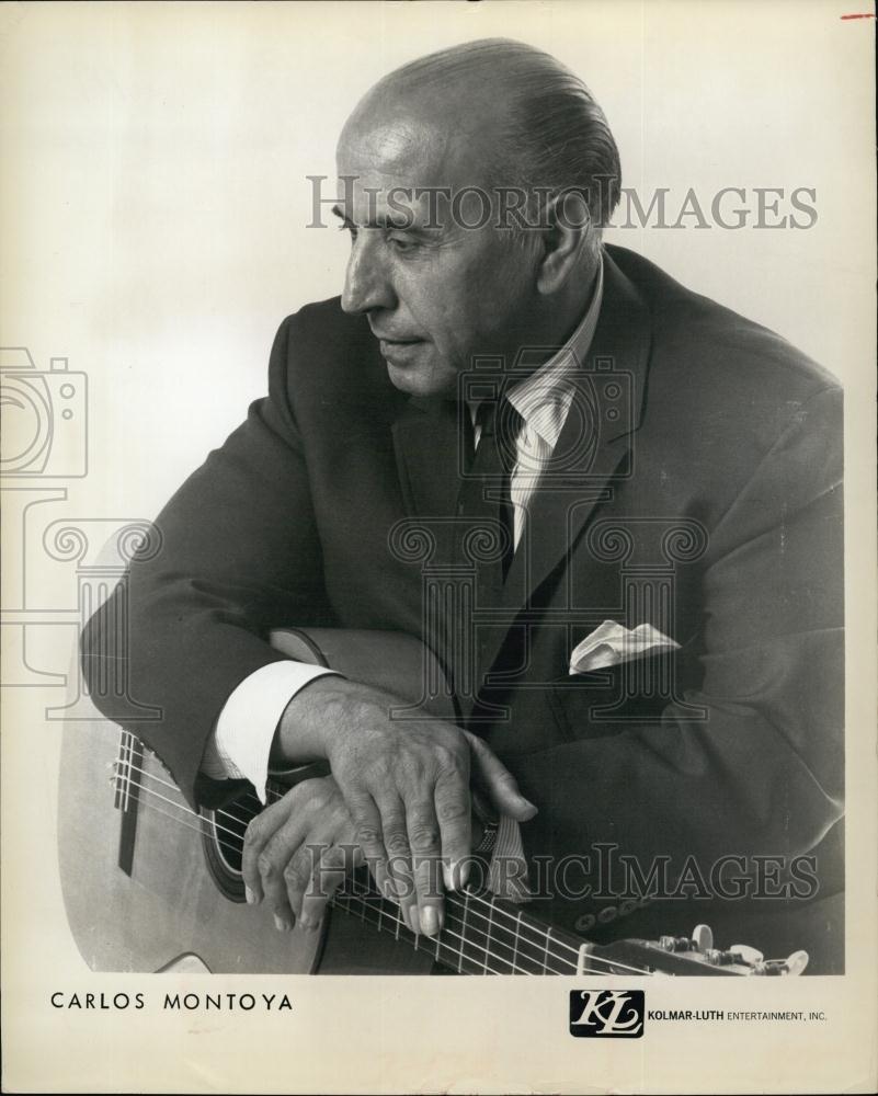 1970 Press Photo Carlos Montoya, Flamenco Guitarist - RSL63917 - Historic Images