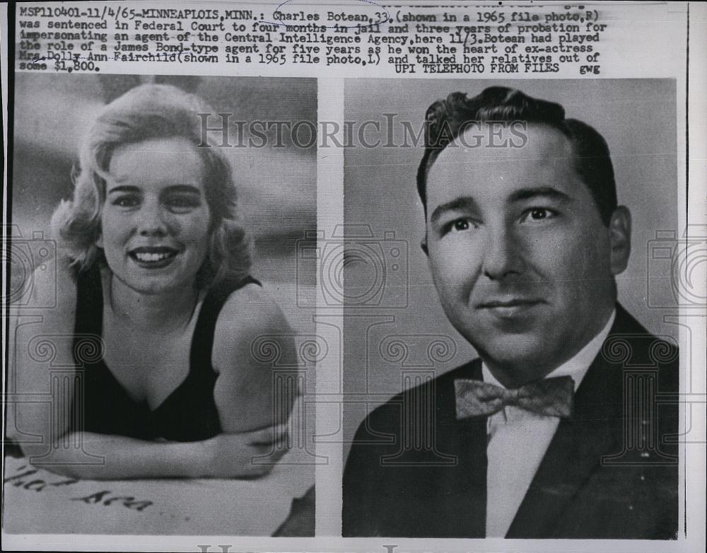 1965 Press Photo Charles Botean sentenced impersonating CIA agent Donna - Historic Images