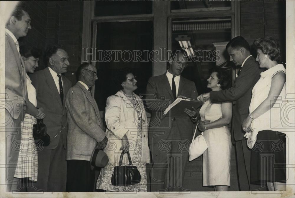 1961 Press Photo Mr &amp; Mrs Rideout,A Balestrieri,Mrs Hoye,P Tobias,Mrs Genuso - Historic Images