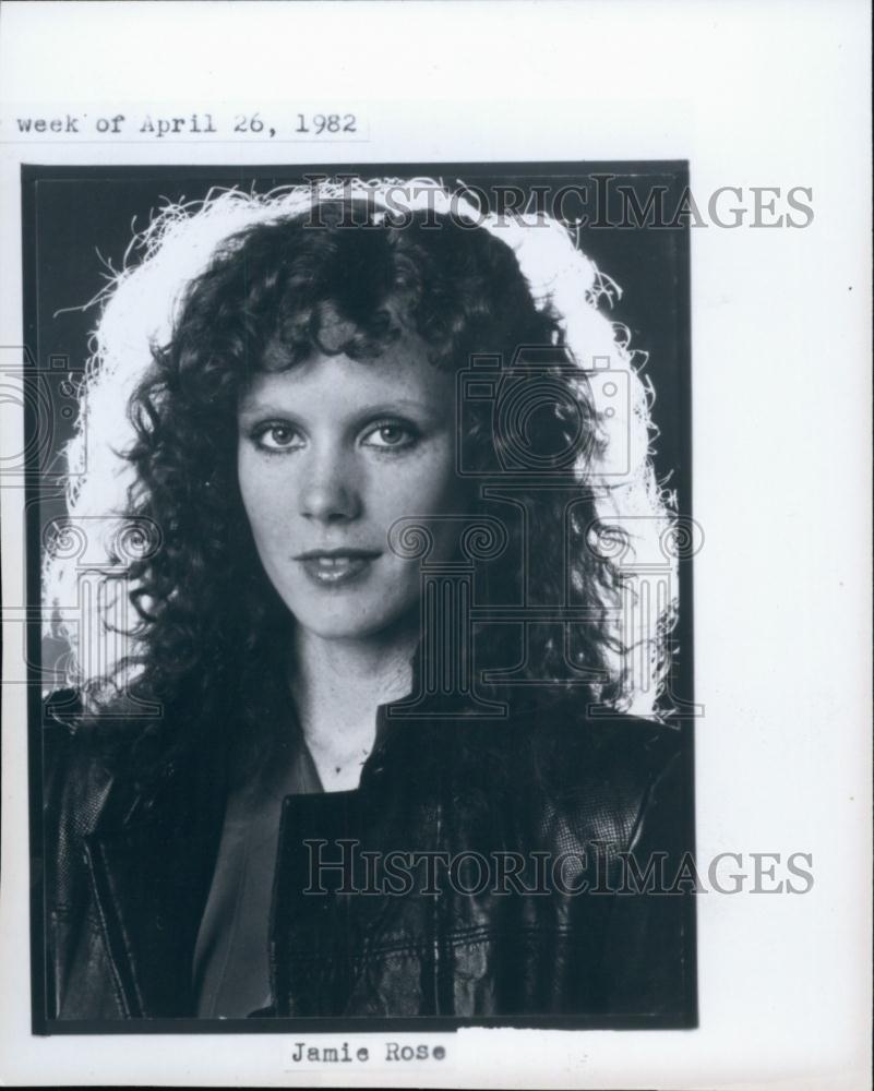 1982 Press Photo Actress Jamie Rose - RSL59727 - Historic Images
