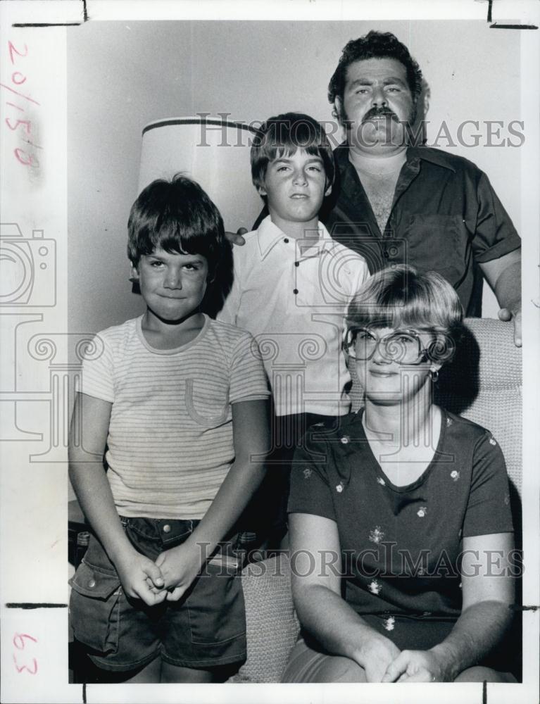 1978 Press Photo Peter Campo family children Florida formerly Pittsburgh - Historic Images