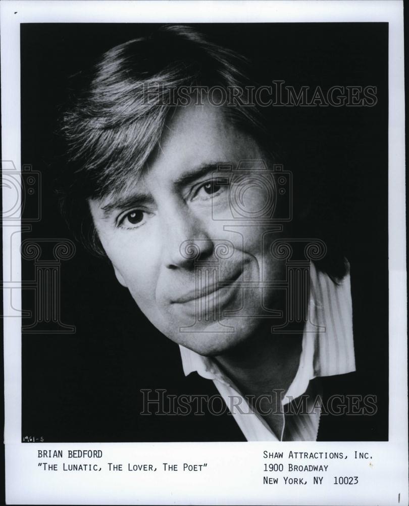 1991 Press Photo Brian Bedford The Lunatic, The Lover The Poet Actor - RSL84115 - Historic Images