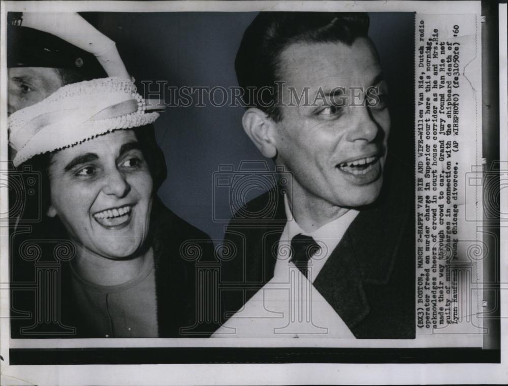 1960 Press Photo Willem Van Rie &amp; wife before he was murdered - RSL95981 - Historic Images