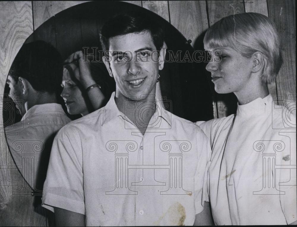 1966 Press Photo Students David Ardito &amp; Patricia Perry - RSL88259 - Historic Images