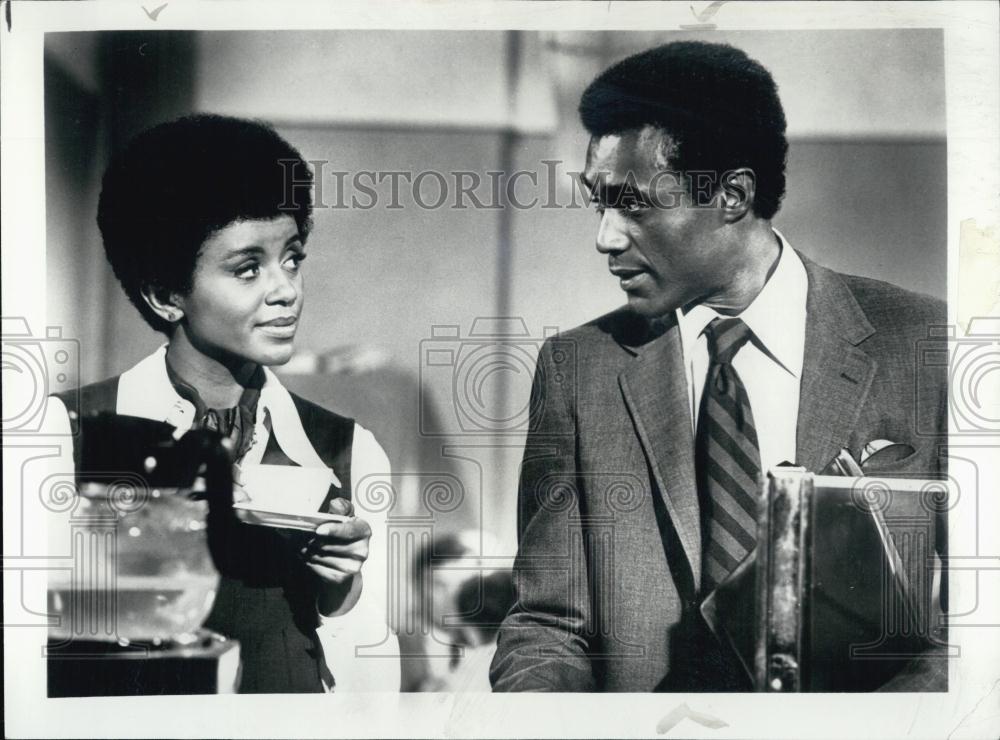 Press Photo Janet McLachlan and Calvin Lockhart in "Halls of Anger" - RSL06195 - Historic Images