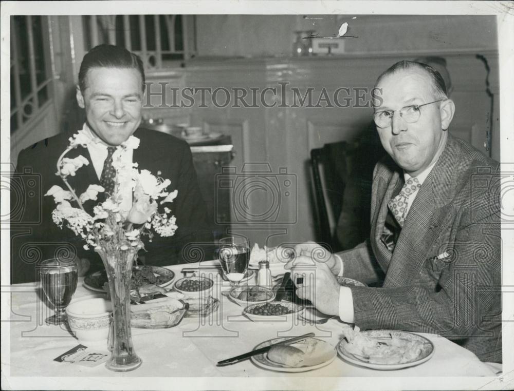 1946 Press Photo Former Sen Henry Cabot Lodge Jr and Rep Thomas &quot;Andy&quot; Dillon - Historic Images