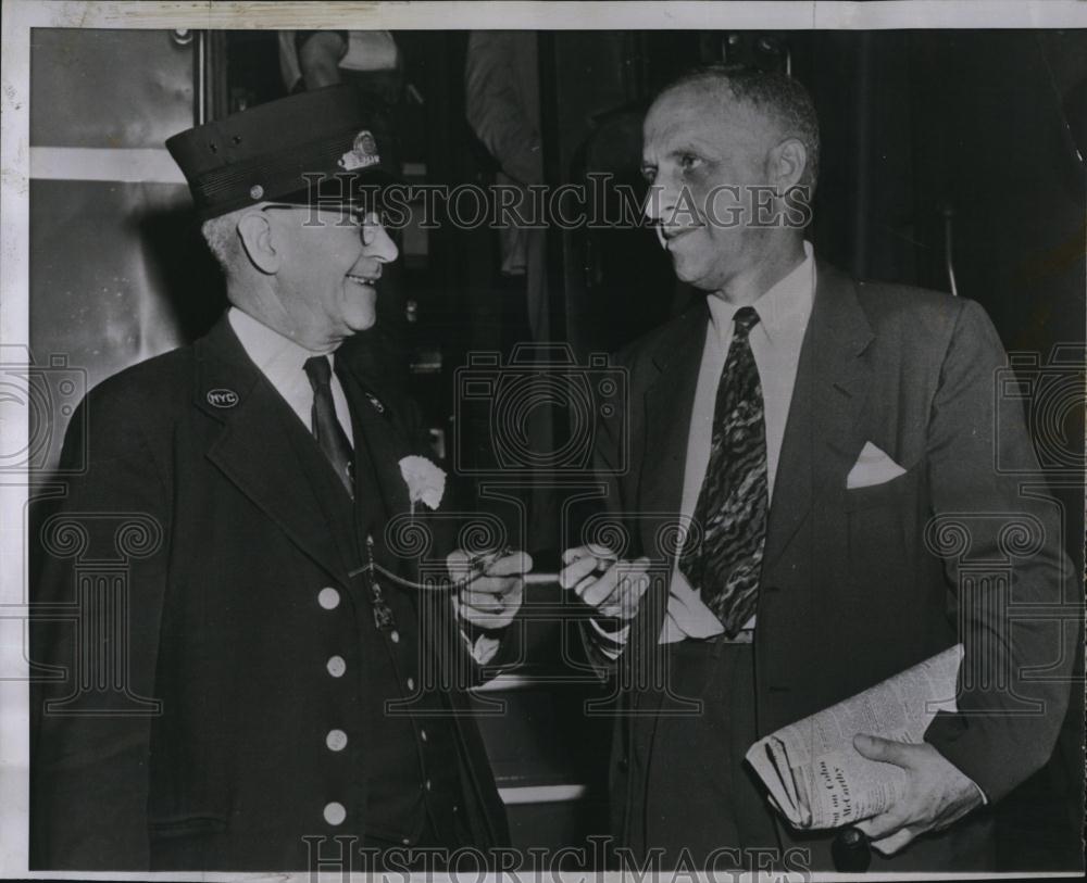 1954 Press Photo Alfred E Perlman Executive Vice Presidetn of Denver - Historic Images