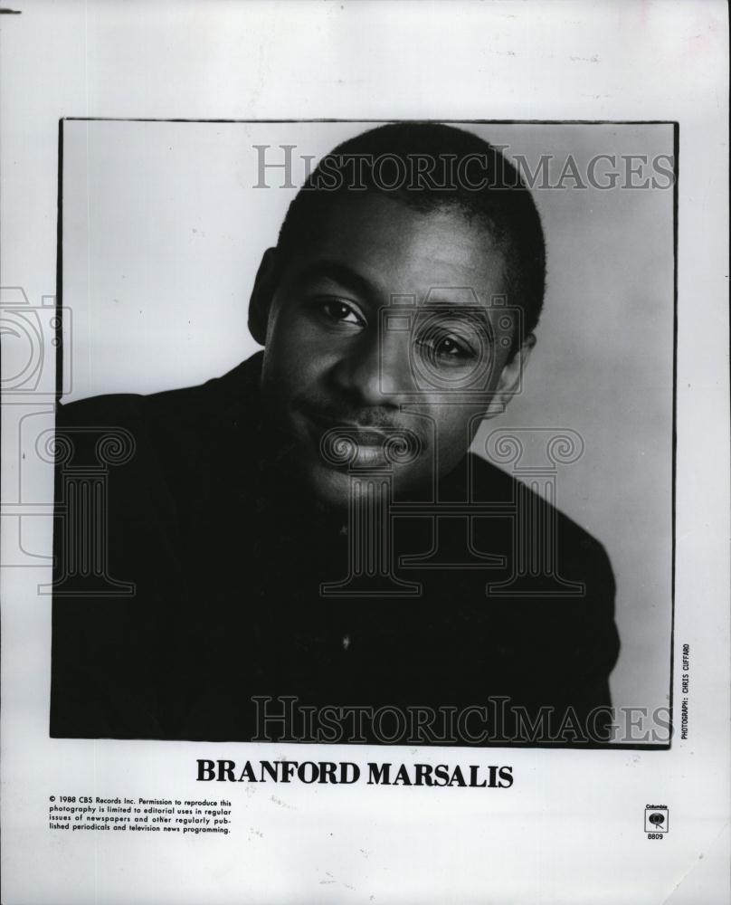 1989 Press Photo Branford Marsalis Musician Saxophone player - RSL79615 - Historic Images