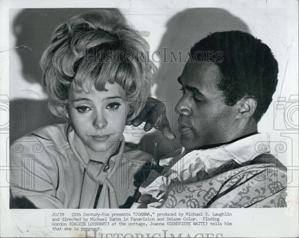 1969 Press Photo Calvin Lockhart and Genevieve Waite in "Joanna" - RSL06193 - Historic Images