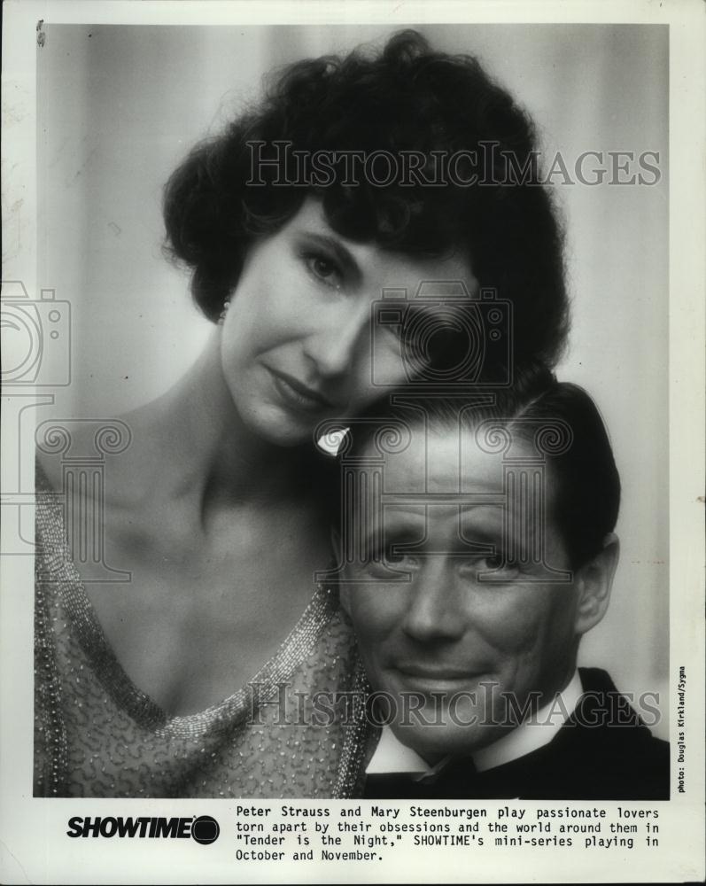 1985 Press Photo Peter Strauss Mary Steenburgen Tender is the Night - RSL47925 - Historic Images