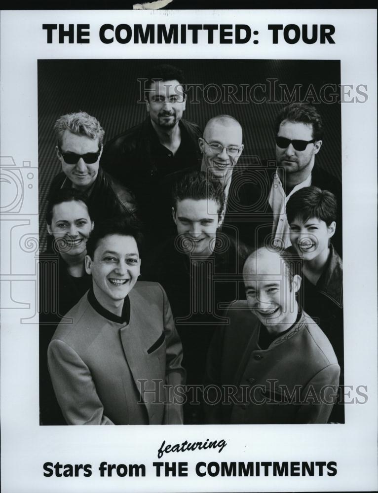 Press Photo Popular Musicians The Committed &amp; Stars From The Commitments - Historic Images