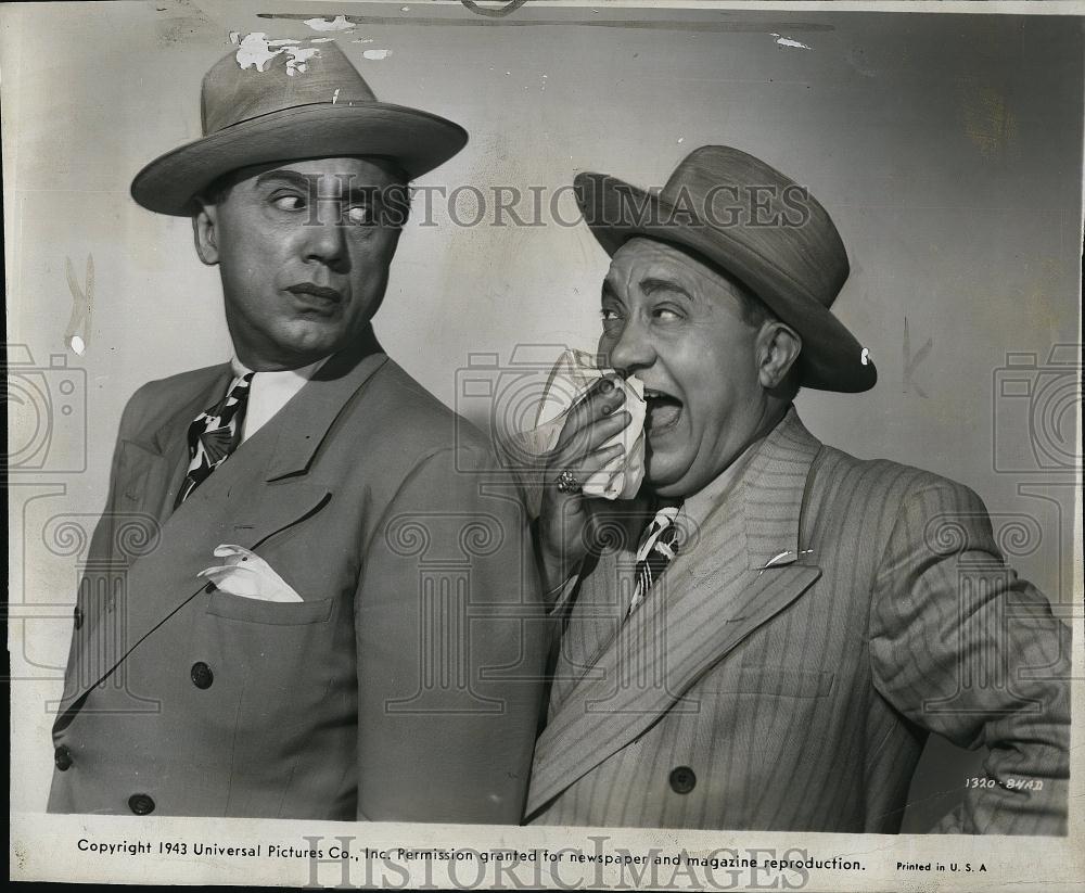 1943 Press Photo Ole Olsen, Chic Johnson "Crazy House" - RSL90053 - Historic Images