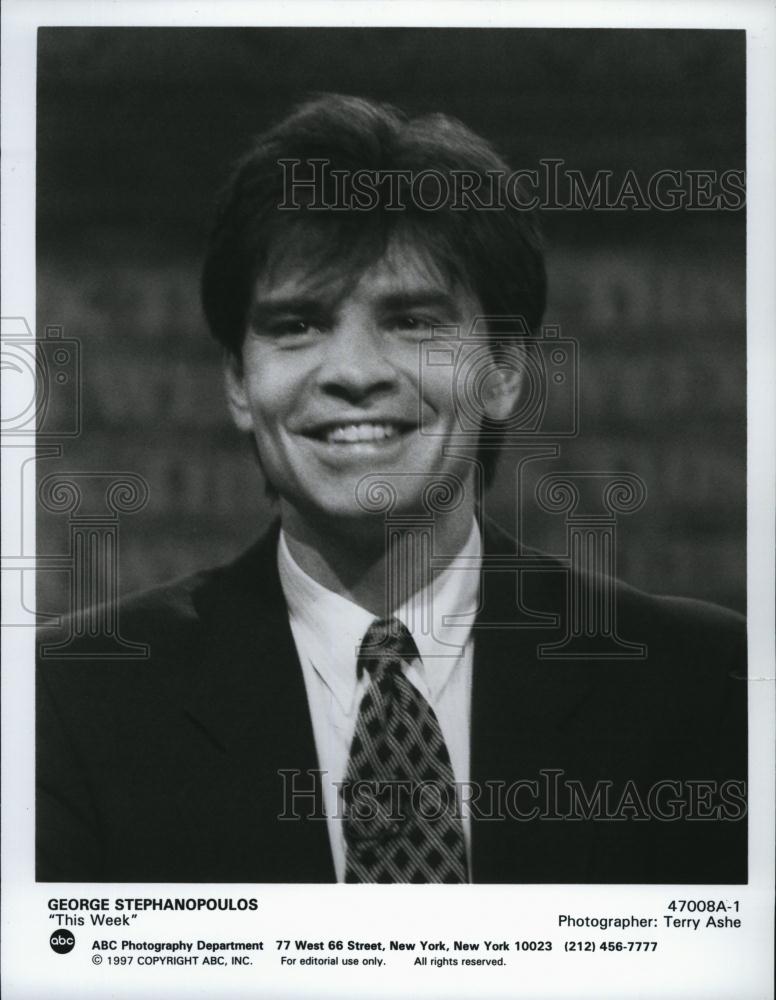 2000 Press Photo George Stephanopoulos in &quot;This Week&quot; - RSL80475 - Historic Images