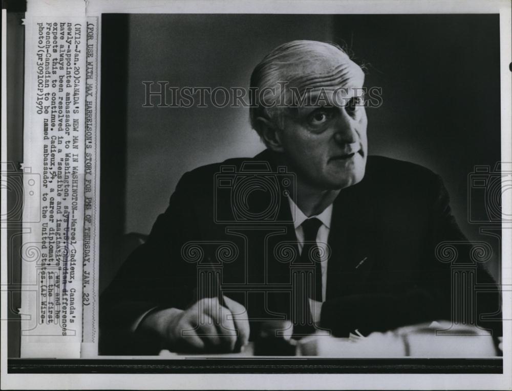 1970 Press Photo Marcel Cadieux Canadas appointed Ambassador Washington - Historic Images