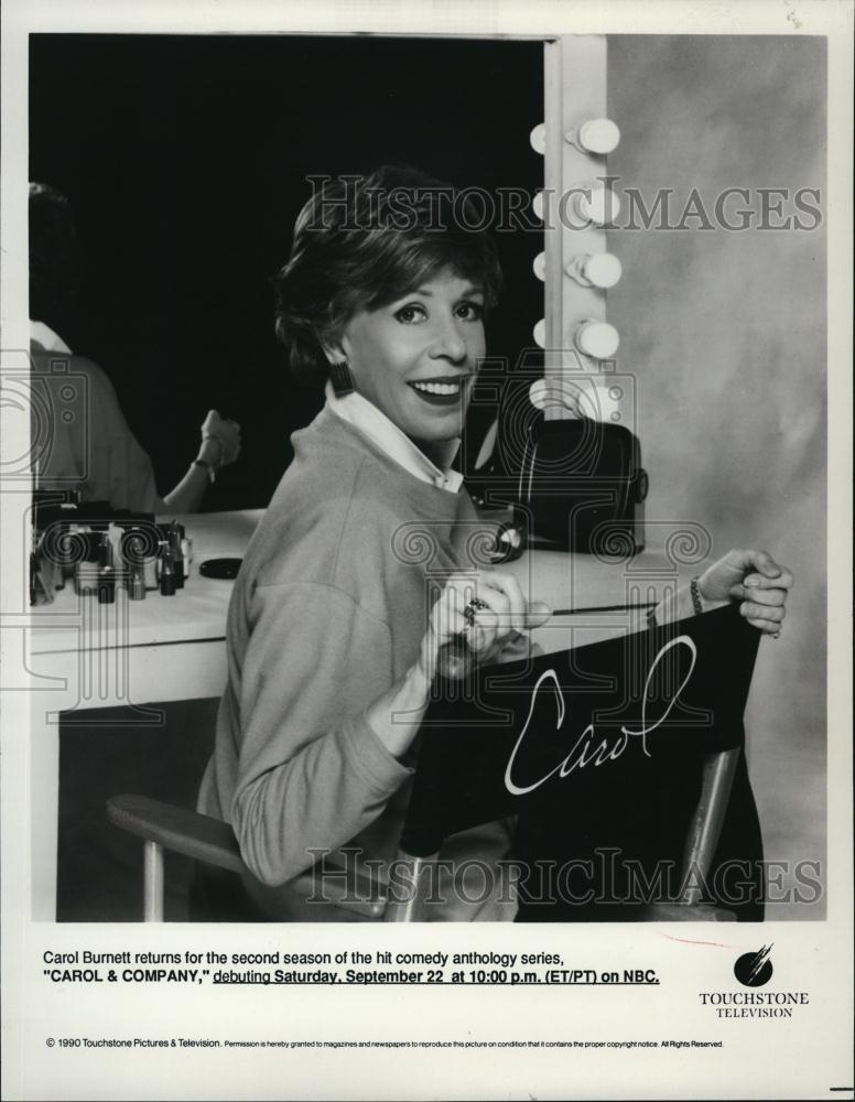 1990 Press Photo Carol Burnett Actress Carol &amp; Company - RSL46845 - Historic Images