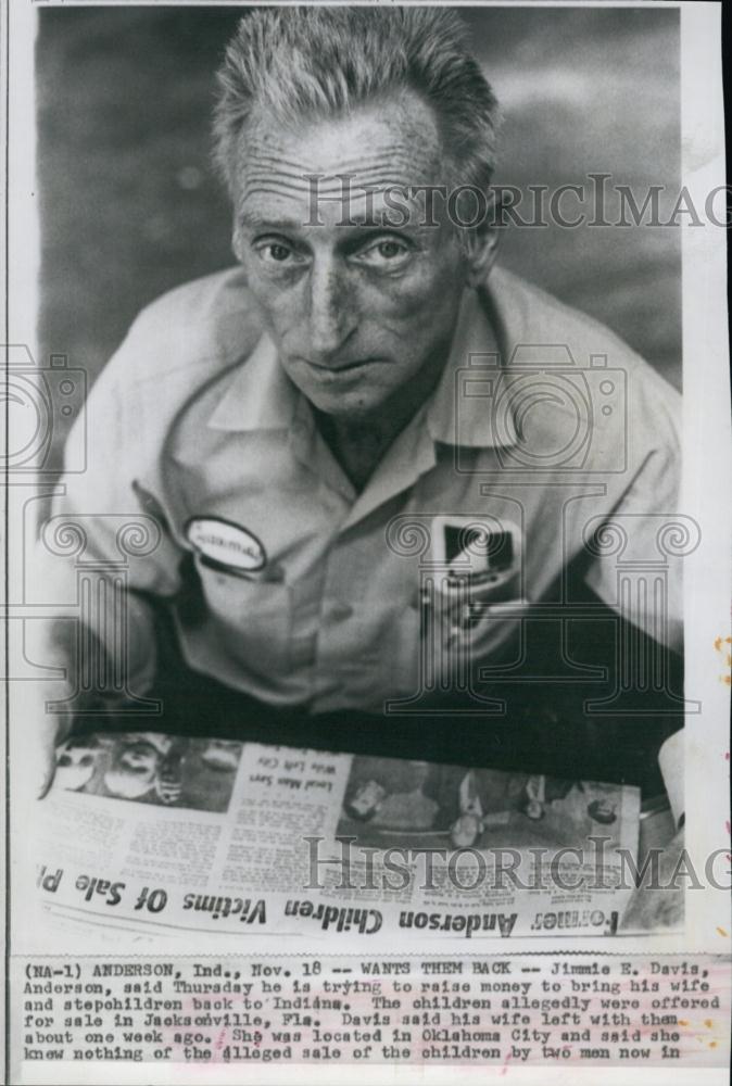 Press Photo Jimmie Davis Anderson Children are for Sale - RSL64459 - Historic Images