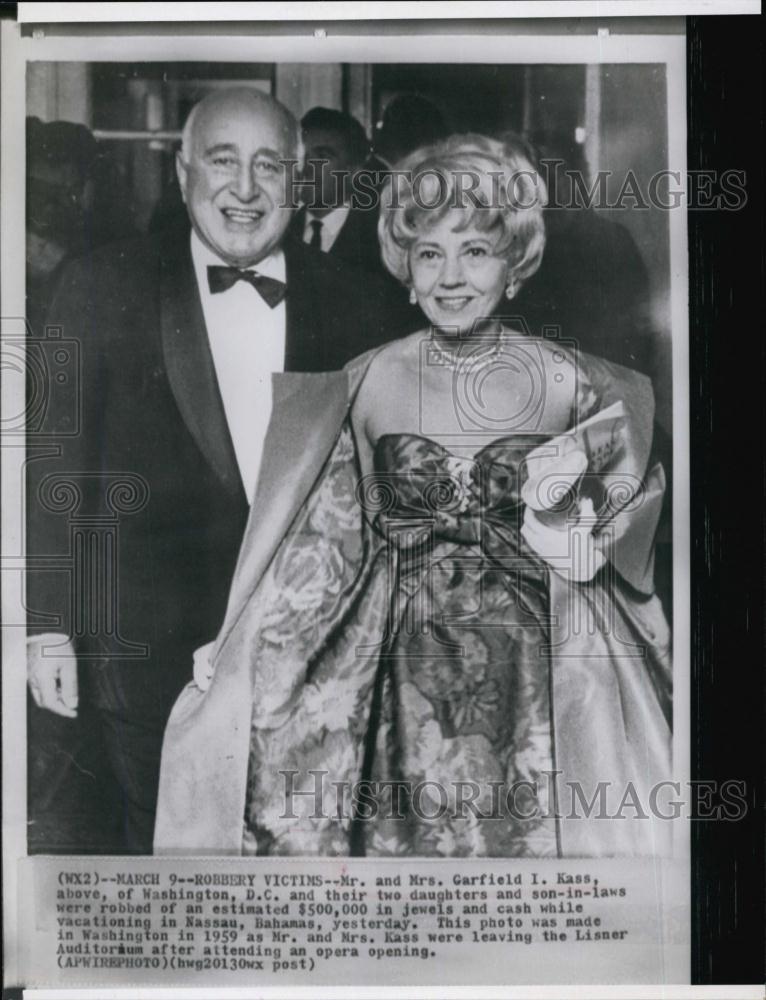 1959 Press Photo Mr and Mrs Garfield I Kass - RSL62185 - Historic Images