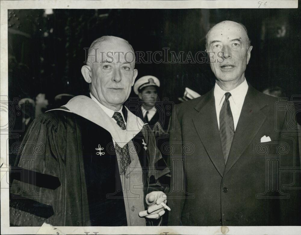 1962 Press Photo Secretary of Defense Robert Lovett at Harvard Graduation - Historic Images