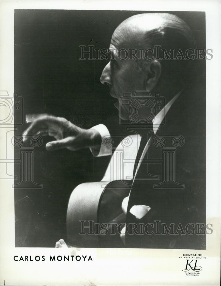 1986 Press Photo Carlos Montoya, Flamenco Guitarist - RSL63931 - Historic Images