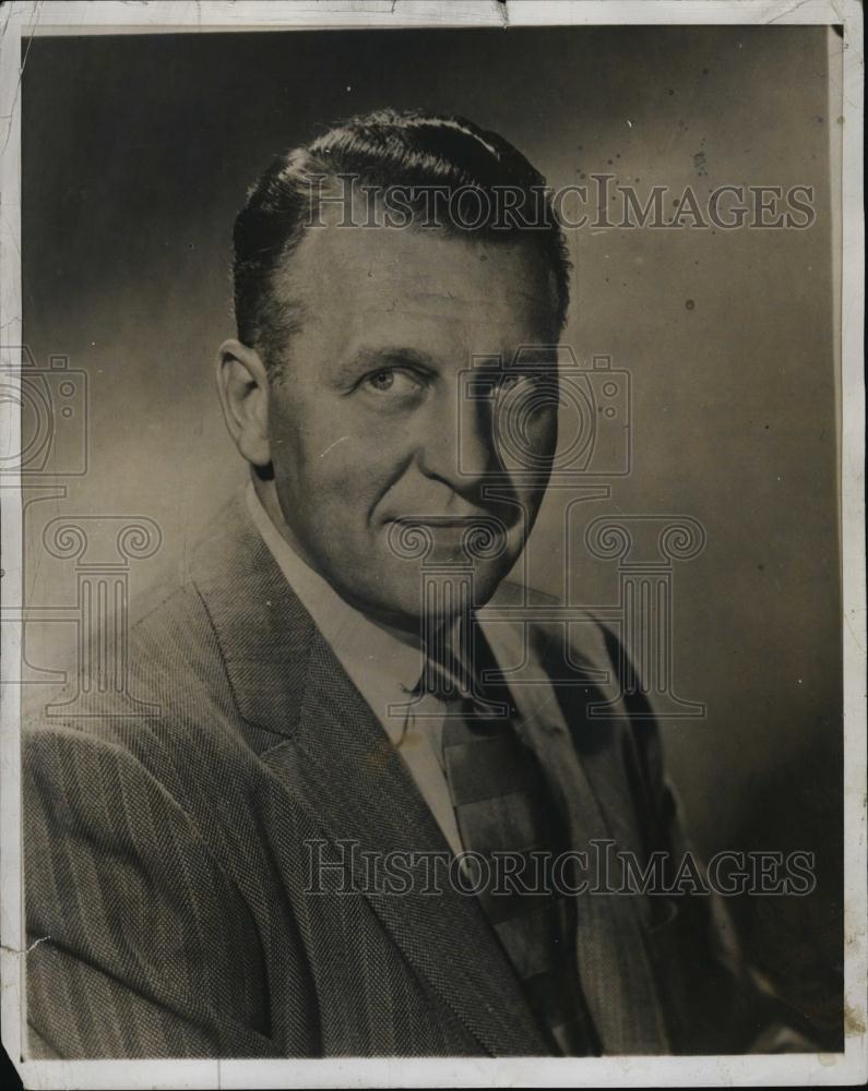 1956 Press Photo Ralph Bellamy Actor Eternal Light Drama Dinner Jewish Seminary - Historic Images