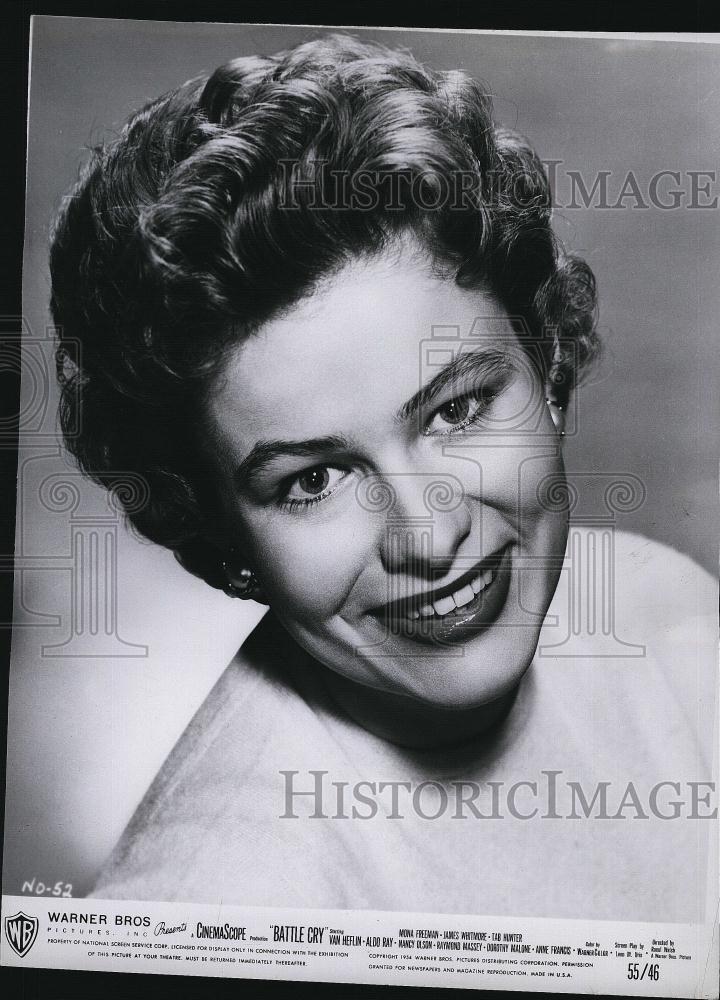 1955 Press Photo Nancy Olson American Actress Battle Cry Movie Film - RSL78317 - Historic Images