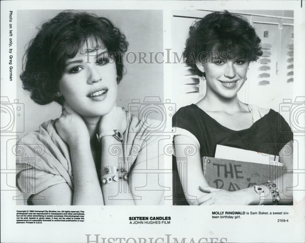 1984 Press Photo Molly Ringwald stars in &quot;Sixteen Candles&quot; - RSL05181 - Historic Images