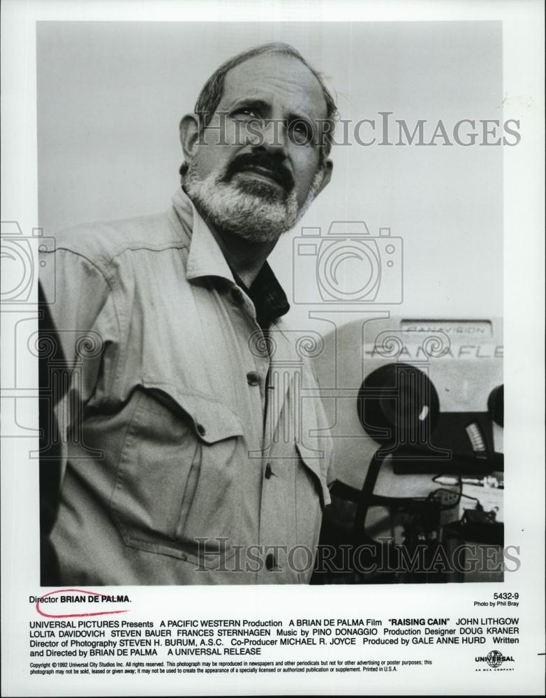 1992 Press Photo Director Brian DePalma &quot;Raising Cain&quot; - RSL46403 - Historic Images