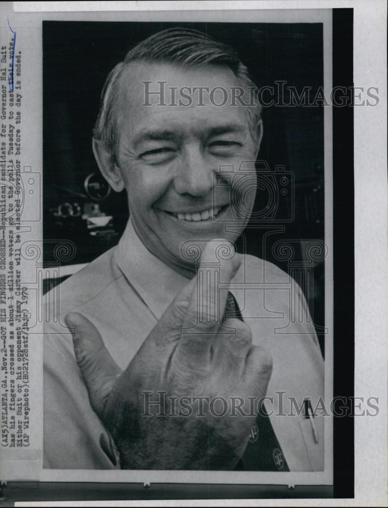 1970 Press Photo Republican Candidate Hal Suit Governor - RSL63385 - Historic Images