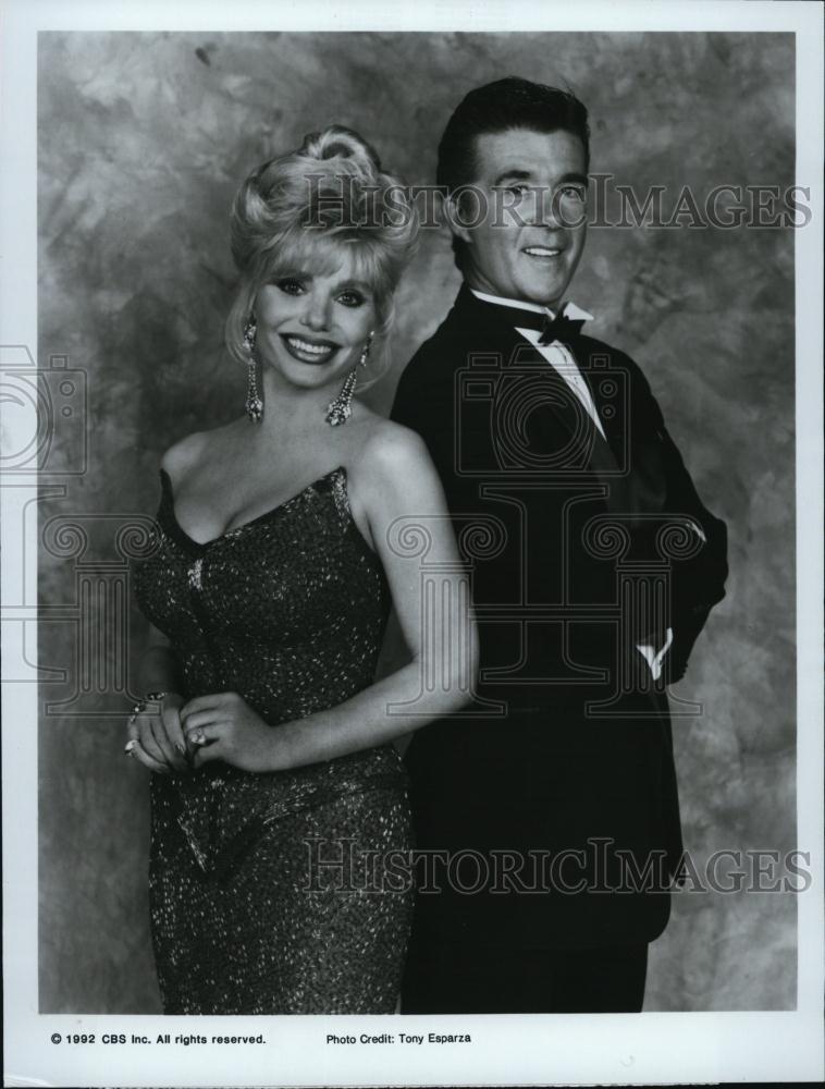 1992 Press Photo Loni Anderson, Alan Thicke &quot;All New Circus of the Stars&quot; - Historic Images