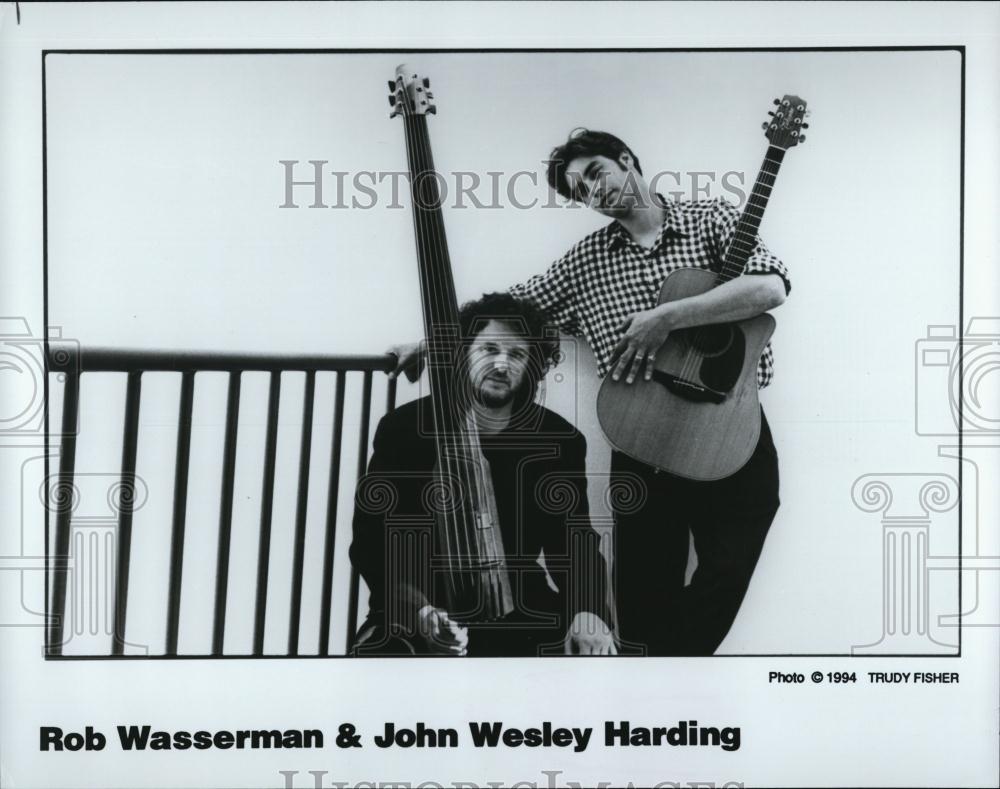 1994 Press Photo Musicians Rob Wasserman &amp; John Wesley Harding - RSL39099 - Historic Images