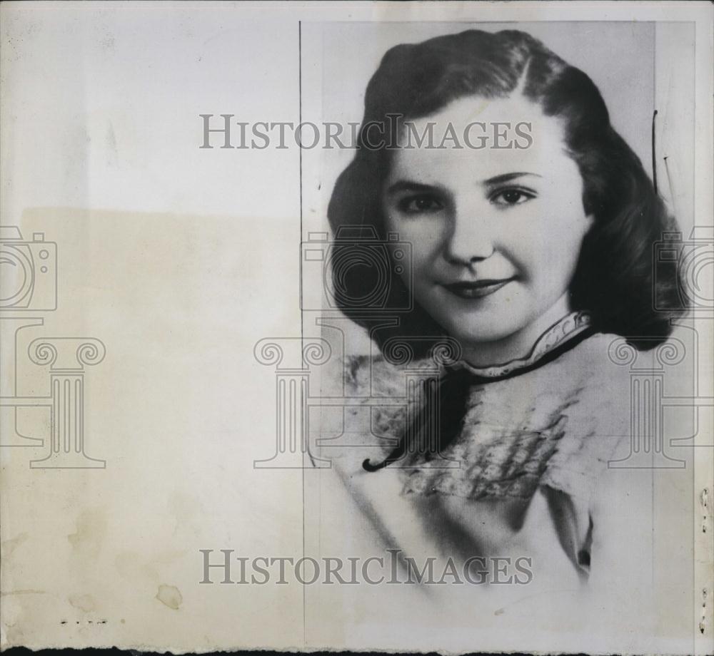 1955 Press Photo June Dallen, 21, kidnap victim - RSL06393 - Historic Images